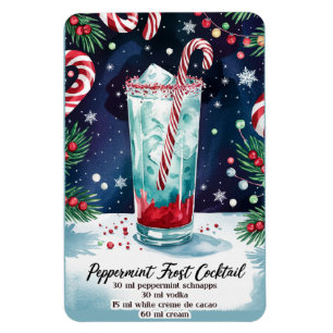 Peppermint Frost Vakantie Cocktail Recept Magneet