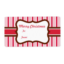 Peppermint Gift-Label kerstlabels