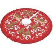 Peppermint & Gumdrop-kerstontbijt Mannen Kerstboom Rok (Gekanteld)