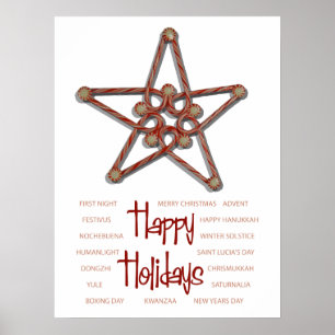 Peppermint Holidays Poster