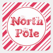 Peppermint-kerstcadeautjes Labels Stickers (Voorkant)