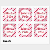 Peppermint-kerstcadeautjes Labels Stickers (Vel)