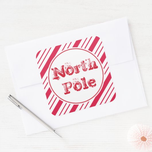Peppermint-kerstcadeautjes Labels Stickers (Envelop)