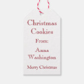 Peppermint-kerstkoekjes Gift Label Cadeaulabel (Voorkant)