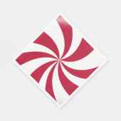 Peppermint-kerstSnoep Servet (Hoek)