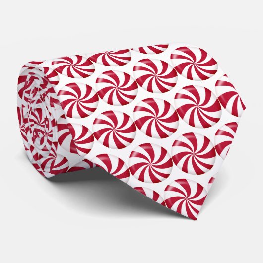 Peppermint-kerstSnoep Stropdas (Opgerold)