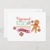 Peppermint Kisses Briefkaart (Voorkant / Achterkant)