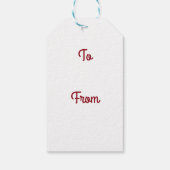 Peppermint Kisses Cadeaulabel (Achterkant)