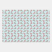 Peppermint Magic : Sucre de canne de Noël Papier c (Devant)