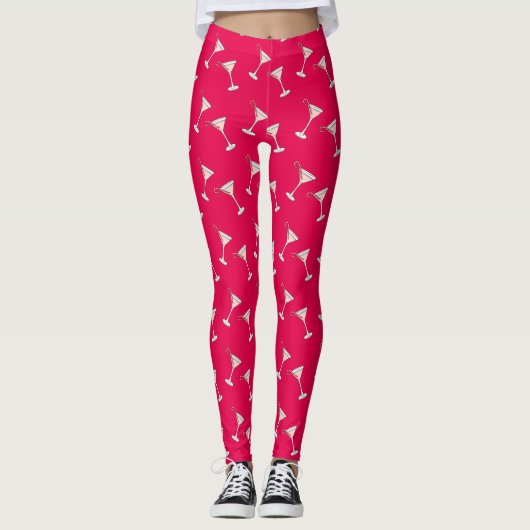 Peppermint Martini Leggings (kerstfeestdag) (Voorkant)