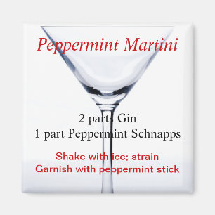 Peppermint Martini Magneet