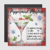 Peppermint Martini Magnetische Kaart (Voorkant / Achterkant)