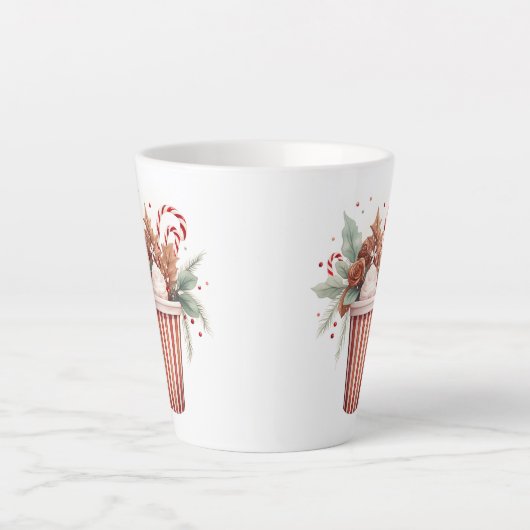 Peppermint Mocha Collectie Latte Mok (Voorkant)