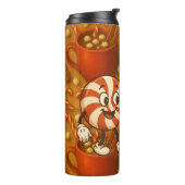 Peppermint Mocha Dream • Winter Coffee Tumbler Thermosbeker (Gedraaid links)