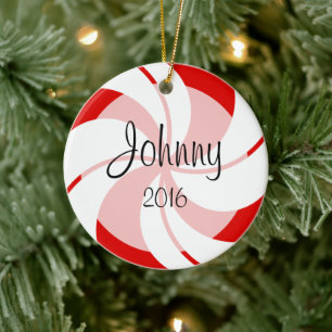 Peppermint-Ornament Keramisch Ornament