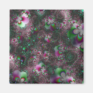 "Peppermint Paisley Fantasy" ~ Abstracte Art Print Magneet