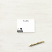 Peppermint Patty & Marcie aan de muur Post-it® Notes (Op bureau)