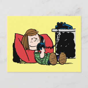 Peppermint Patty op de Telefoon Briefkaart