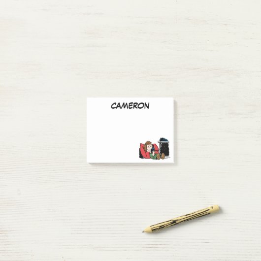 Peppermint Patty op de Telefoon Post-it® Notes (Op bureau)