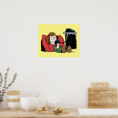 Peppermint Patty op de Telefoon Poster (Keuken)