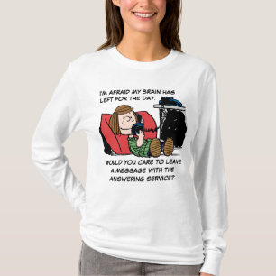 Peppermint Patty op de Telefoon T-shirt