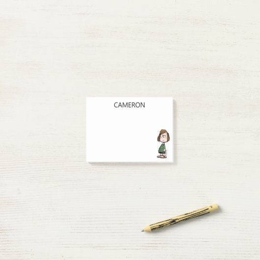 Peppermint Patty Rolling Eyes Post-it® Notes (Op bureau)