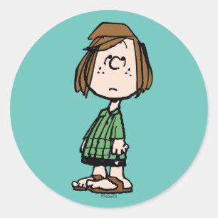Peppermint Patty Rolling Eyes Ronde Sticker