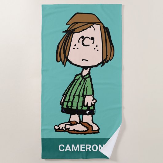 Peppermint Patty Rolling Eyes Strandlaken (Voorkant)