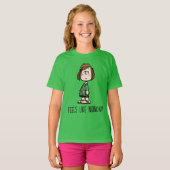 Peppermint Patty Rolling Eyes T-shirt (Voorkant volledig)