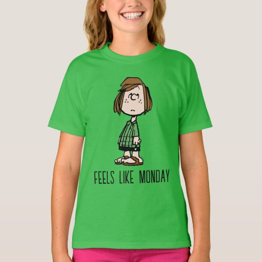 Peppermint Patty Rolling Eyes T-shirt (Voorkant)