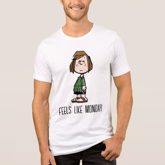 Peppermint Patty Rolling Eyes Tri-Blend Shirt (Voorkant)