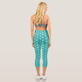 Peppermint Polka Dot Capri Leggings (Verso)