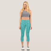 Peppermint Polka Dot Capri Leggings (Recto)