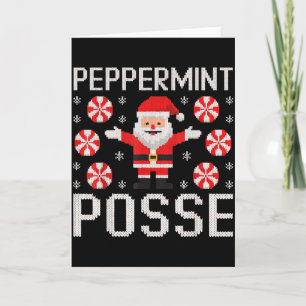 Peppermint Posse Lelijke Trui Ontwerp Kerstman Gra Kaart