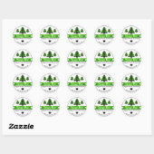 Peppermint Pset-kerstboom Zeap Bar-labels Ronde Sticker (Vel)