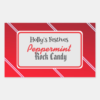 Peppermint rock snoep label