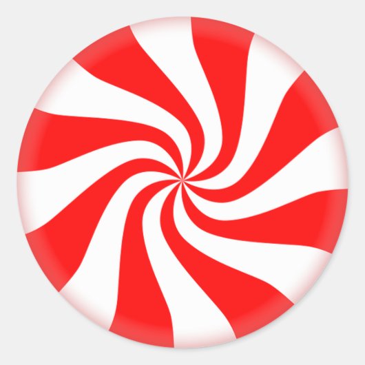Peppermint Ronde Sticker (Voorkant)