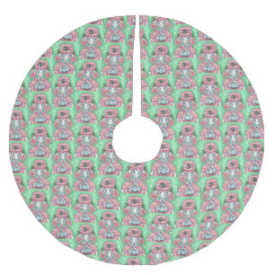 PEPPERMINT ROZE POODLE KERSTBOOM KLEED Herhaling Rok