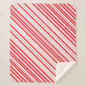 Peppermint Sherpa Blanket (3 formaten) Deken (Voorkant)