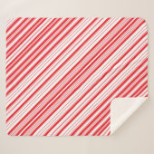 Peppermint Sherpa Blanket (3 formaten) Deken (Voorkant (horizontaal))