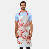 Peppermint Snoep All-Over-Print Long Apron Schort (Gedragen)