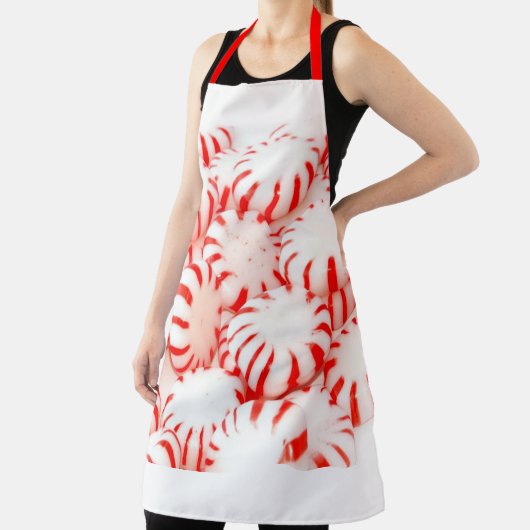 Peppermint Snoep All-Over-Print Long Apron Schort (Insitu)