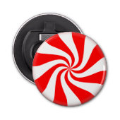 Peppermint-Snoep Button Flesopener (Voorkant)