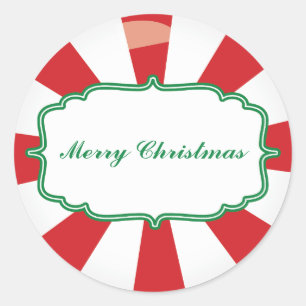 Peppermint Snoep Cadeausticker Ronde Sticker