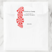 Peppermint Snoep Custom Ronde Sticker (Tas)