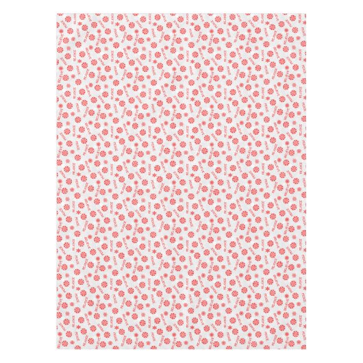 Peppermint snoep en inspirerend woorden tafelkleed (Voorkant)