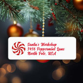 Peppermint-Snoep Etiket