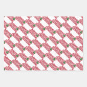 Peppermint Snoep Kerstmis  Inpakpapier Vel (Voorkant 3)