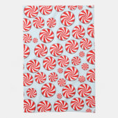 Peppermint Snoep Kerstmis Theedoek (Verticaal)