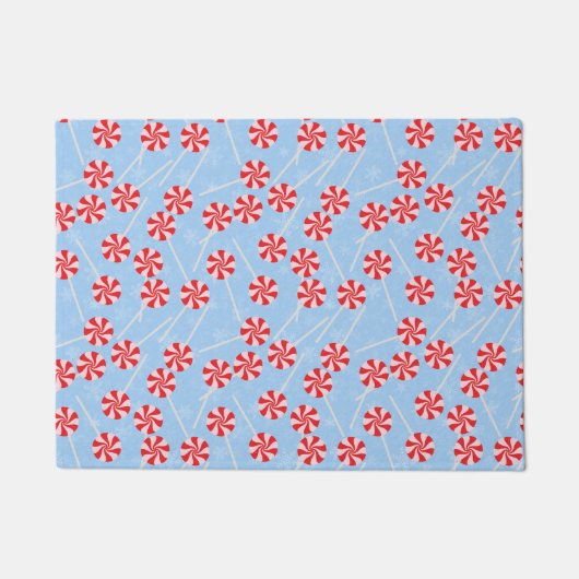 Peppermint Snoep Mints Kerstmis Deurmat (Voorkant)
